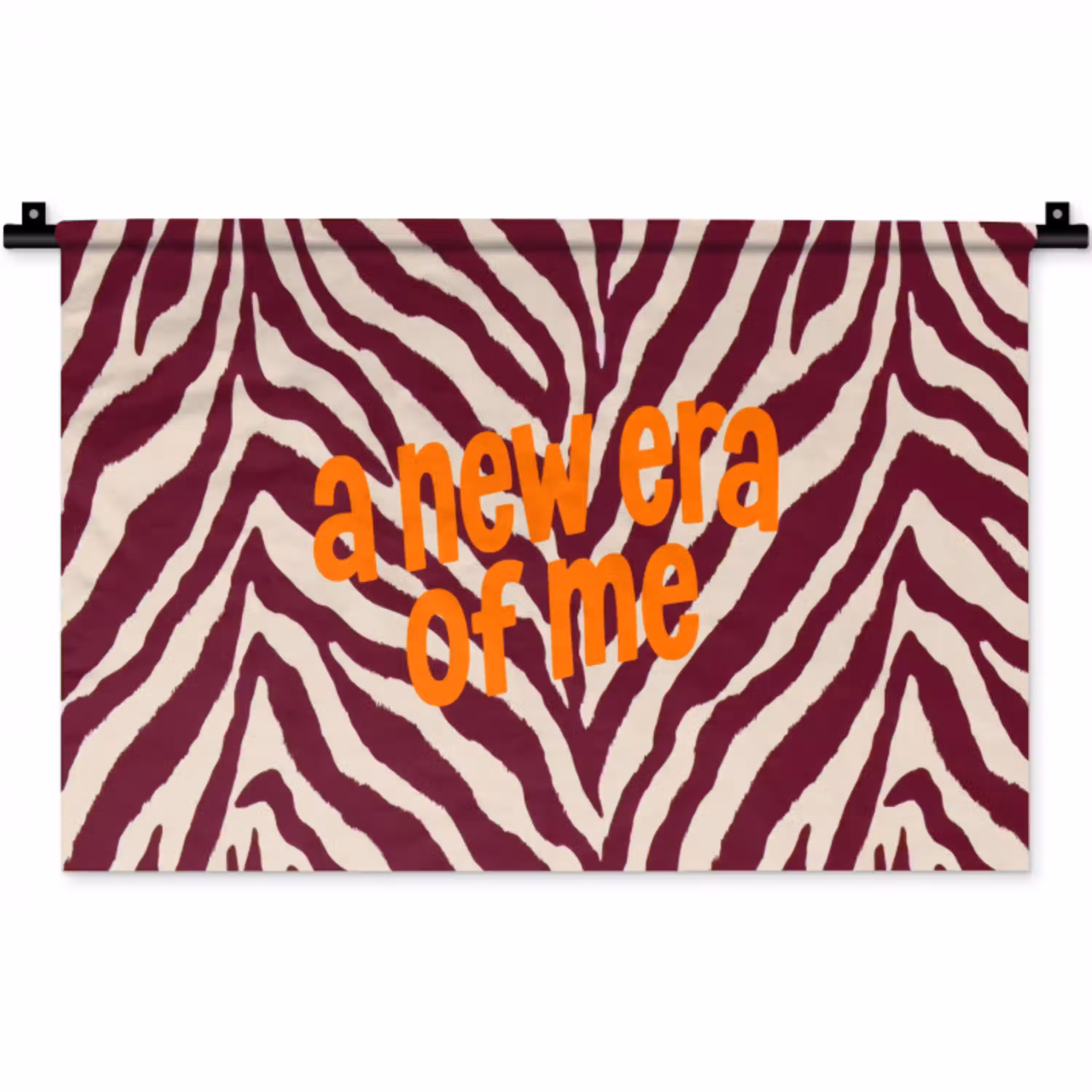 New era - Bordeaux - Zebraprint Wandkleed katoen klein -zz3d