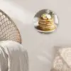 Pannenkoeken - Banaan - Siroop - Wit - Beige Wandcirkel kunststof plaat 5mm dik klein -sfeer5