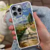 Mensen - Wandelen - Zandpad - Velden Hoesje iPhone 16 Pro Max met koord klein -sfeer3