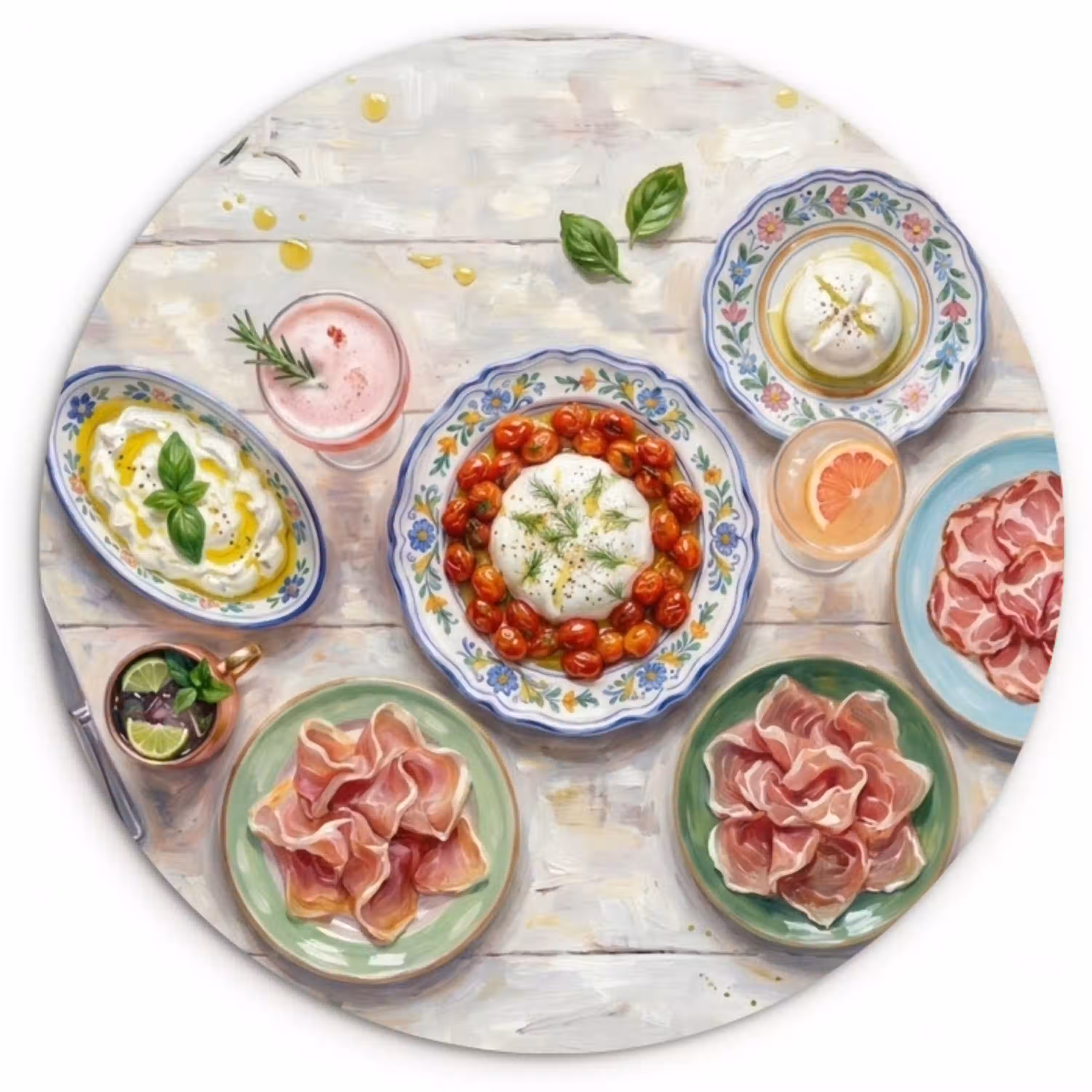 Eten - Tafel - Divers - Modern Wandcirkel kunststof plaat 5mm dik klein -3d