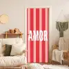 Amor - Strepen - Rood - Roze deurposter klein -sfeer2