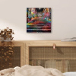 Trap - Graffiti - Kleuren - Kunst aluminium wit klein -sfeer3