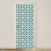 Patroon - Symmetrisch - Blauw deurposter klein 289 -3d_beige