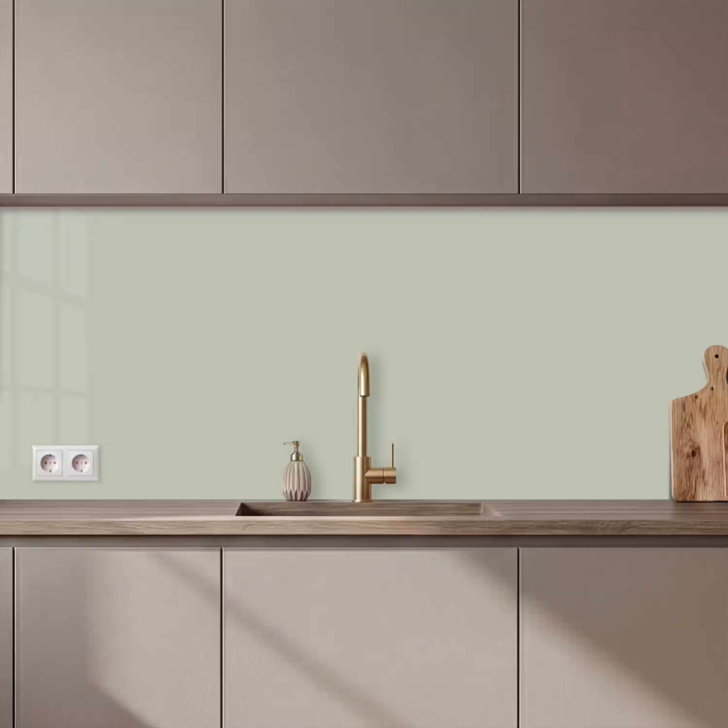 Mintgroen - Effen kleur keuken achterwand 2 middel 871 zz_3dshopping