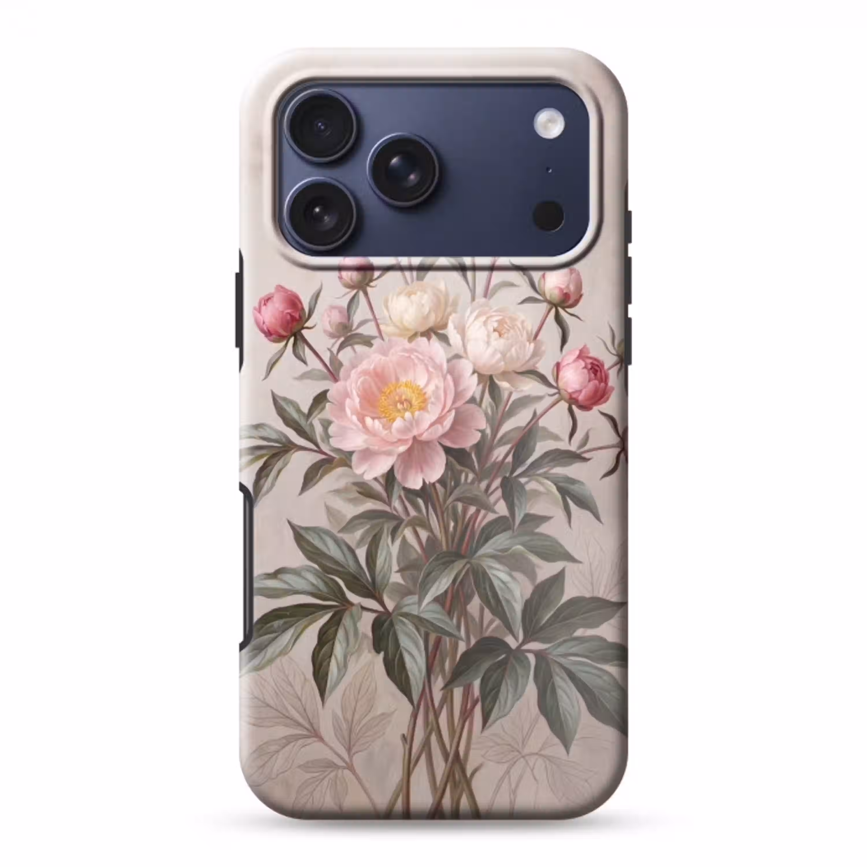 Pioenrozen - Boeket - Roze Toughcase MagSafe Apple iPhone 17 Pro Max klein -3d