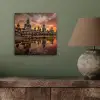 Boeddha beelden - Zonsondergang - Water - Boeddhisme aluminium wit klein -sfeer2