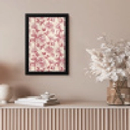 Pioenrozen - Modern -  Rood fotolijst zwart zonder passe partout klein 224 -sfeer5