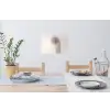 Minimalistisch - Cirkel - Lichtgrijs Muursticker klein -eettafel