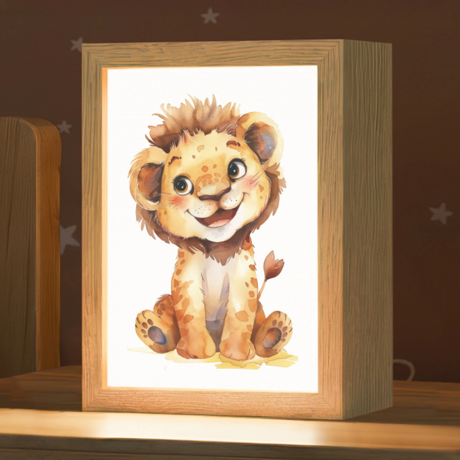 Leeuw - Baby dier Light Box met kabel klein -zzz_3d_website