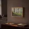 Zon - Takken - Bomen - Bos - Natuur Light Box met batterij (Wandlamp) middel -sfeer1