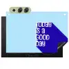 Today is a good day - Blauw - Schaduw Inductie beschemer met haakjes klein -3d