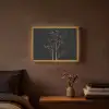Takken - Blaadjes - Zwart Light Box met batterij (Wandlamp) middel -sfeer4