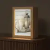Stilleven - Wit - Kaarsen - Rustiek - Natuur Light Box met kabel (Tafellamp) klein -z3d_website
