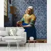 Melkmeisje - Delfts Blauw - Vermeer - Schilderij - Oude meesters fotobehang vinyl groot -woonkamer