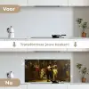 De Nachtwacht - Rembrandt van Rijn keuken achterwand spatscherm middel -voor_na_NL