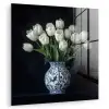 Wit - Bloemen - Tulpen - Vaas plexiglas 5mm klein -zzzproduct_nieuw