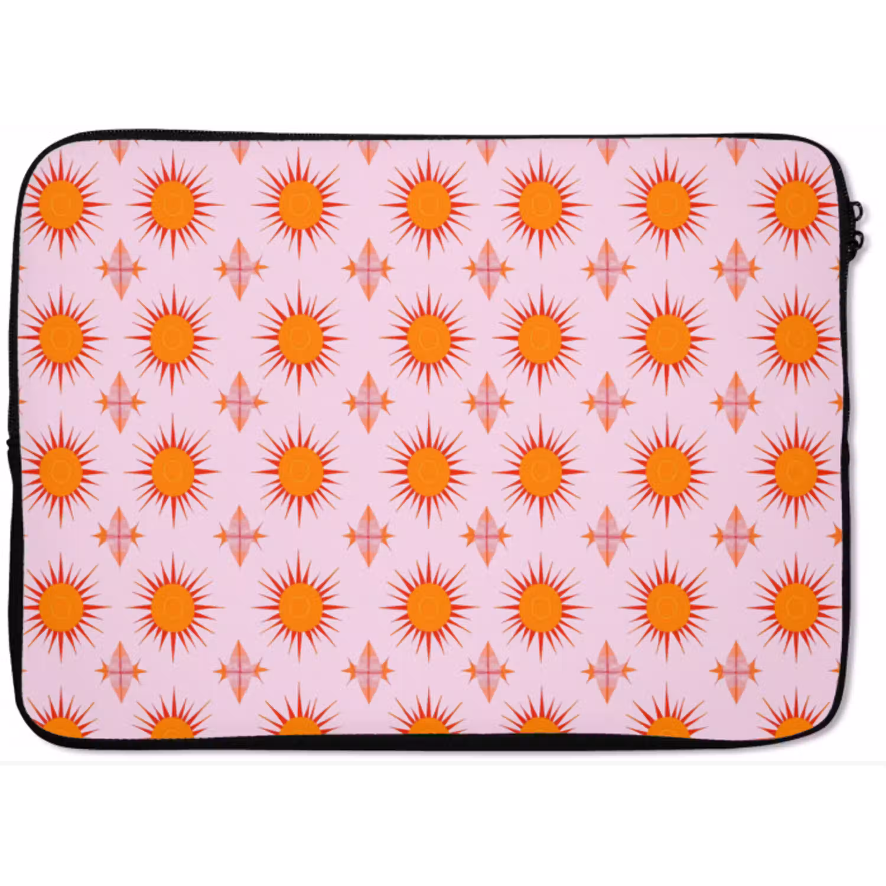 Zon - Patroon - Roze laptophoes neopreen klein 279 -zkaufland3dotto