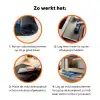 De sterrennacht - Vincent van Gogh Inductie beschermer vinyl 3mm klein -zzzzzzz-td-werking