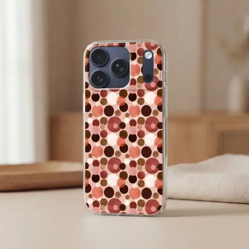 Cirkels - Modern - Kleurrijk Telefoonhoesje iPhone 17 Pro klein 878 -sfeer2