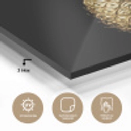 Ananas - Zwart - Goud - Luxe plexiglas 5mm klein -wsfeer2_DE