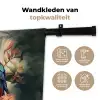 Toekan - Vogels - Bloemen - Natuur - Jungle Wandkleed katoen klein -sfeer2