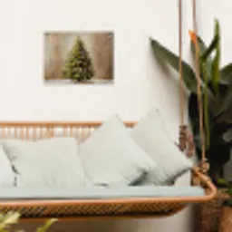 Kerst - Sfeer - Groen tuinposter los doek klein -sfeer7