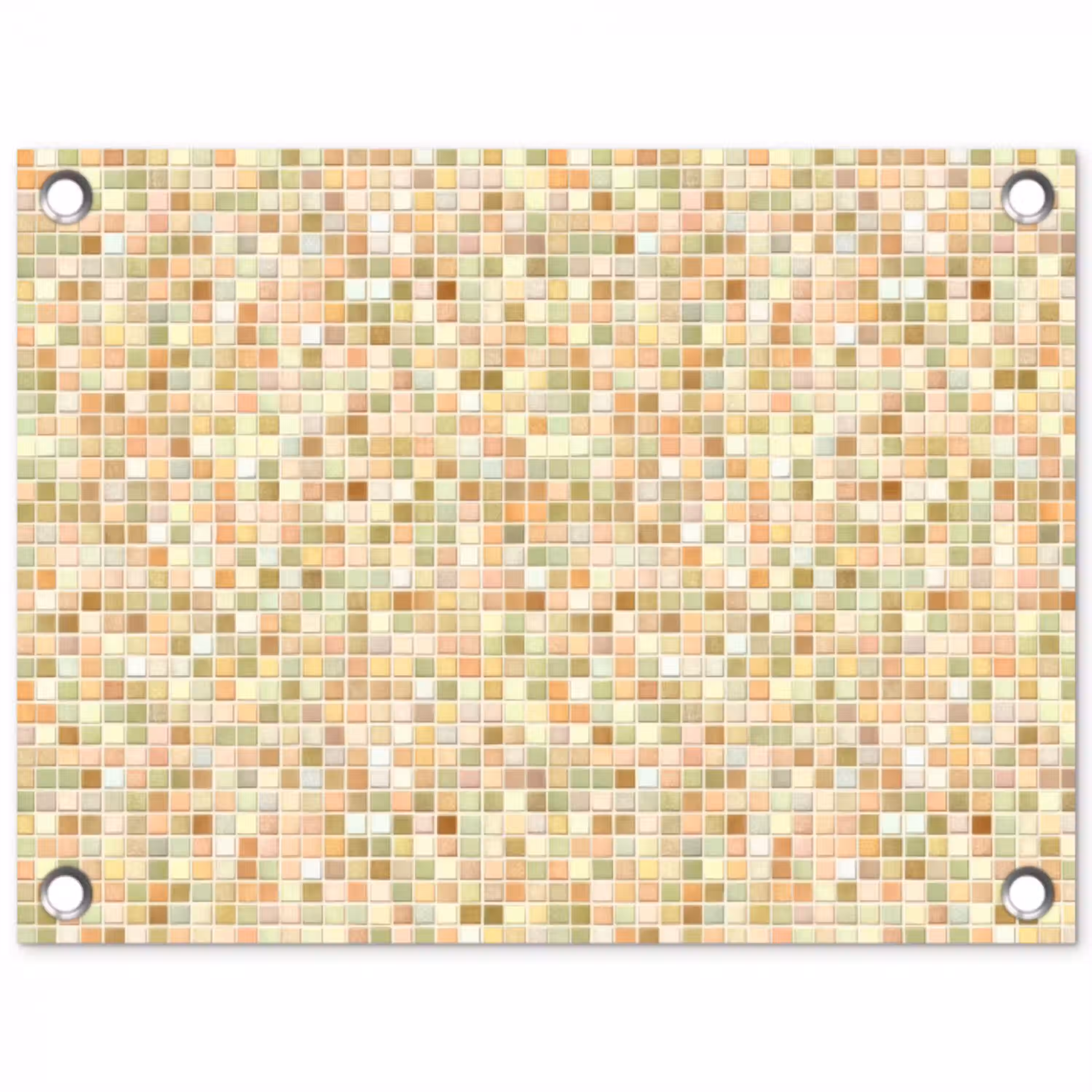 Mozaïek - Patroon - Terracotta tuinposter los doek klein 239 -3d