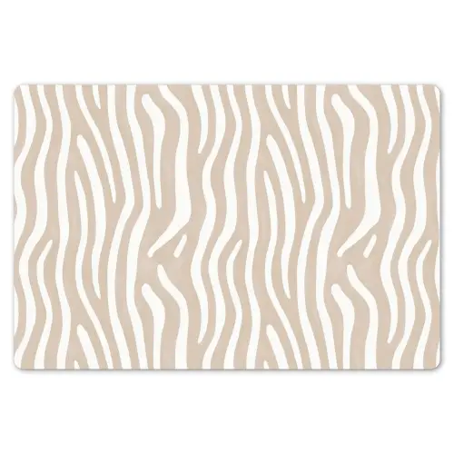 Abstract - Zebra - Beige Placemat vinyl groot 368 -zzsfeer1_Kitchenyeah-website