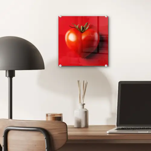 Tomaat - Rood - Hart plexiglas 5mm klein -sfeer6