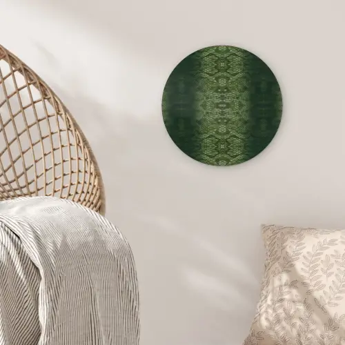 Slang - Boa - Groen Wandcirkel plexiglas klein 852 -sfeer5