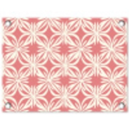 Roze - Bloemenmotief - Wit - Modern tuinposter los doek klein 239 -3d