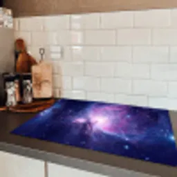 Ruimte - Sterren - Kleurrijk Inductie beschermer vinyl 3mm klein -sfeer3