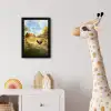 Kippen - Landelijke rust - Natuur fotolijst zwart zonder passe partout klein -usfeer4_kinderkamer