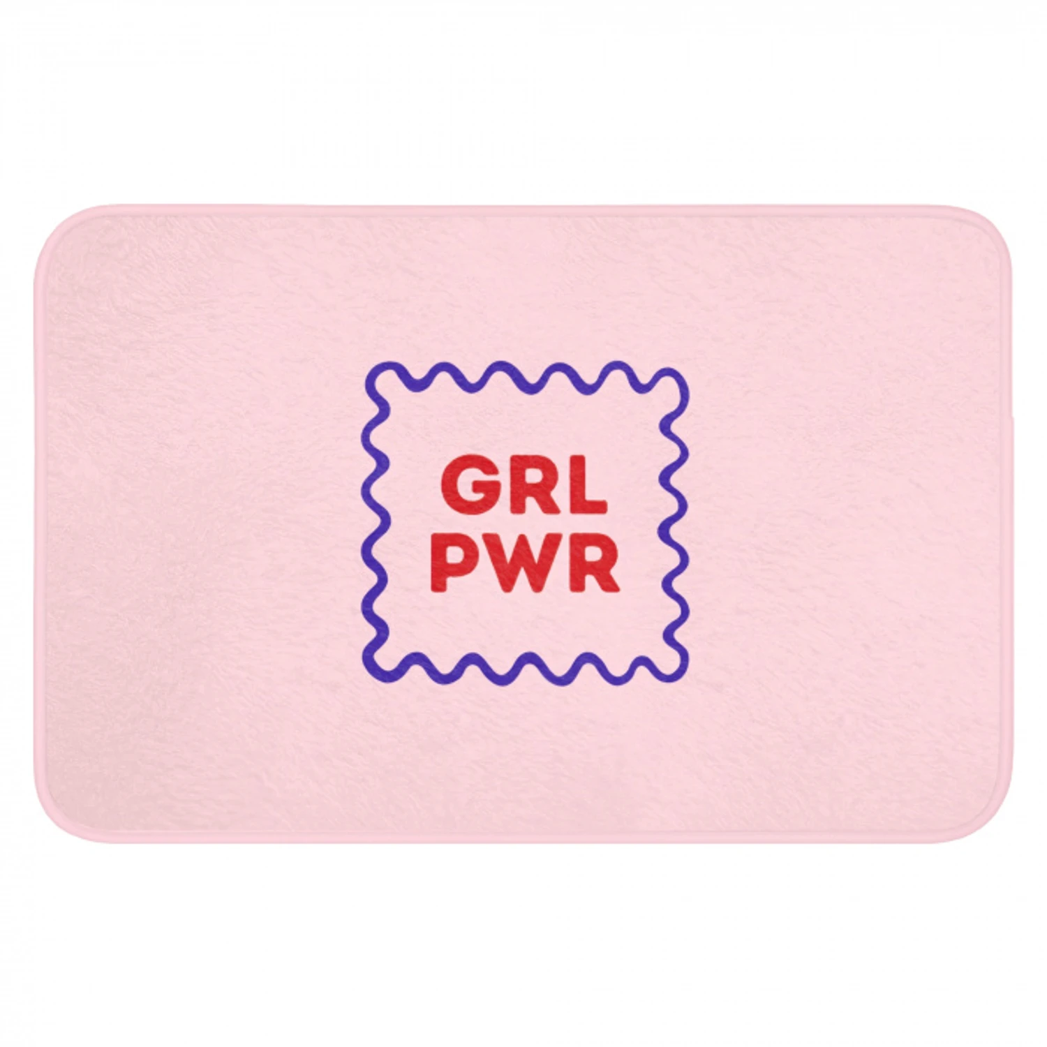 Grl pwr - Roze - Kader Badmat klein -3d