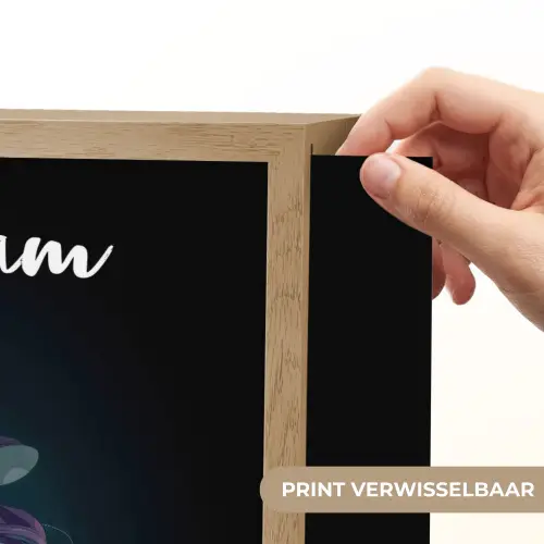 Heks - Magie - Heksenketel - Paars Light Box met batterij (Wandlamp kind) middel -USP_websiteprintNL
