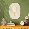 Minimalistisch - Waterijsje - Stokje - Beige Wandcirkel Ovaal Forex klein -sfeer2