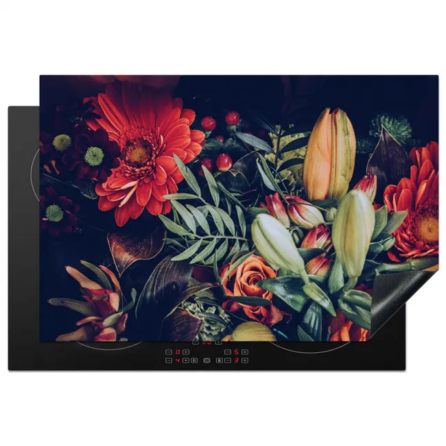 Herfstige Bloemenpracht Inductie beschermer vinyl 3mm klein -3d