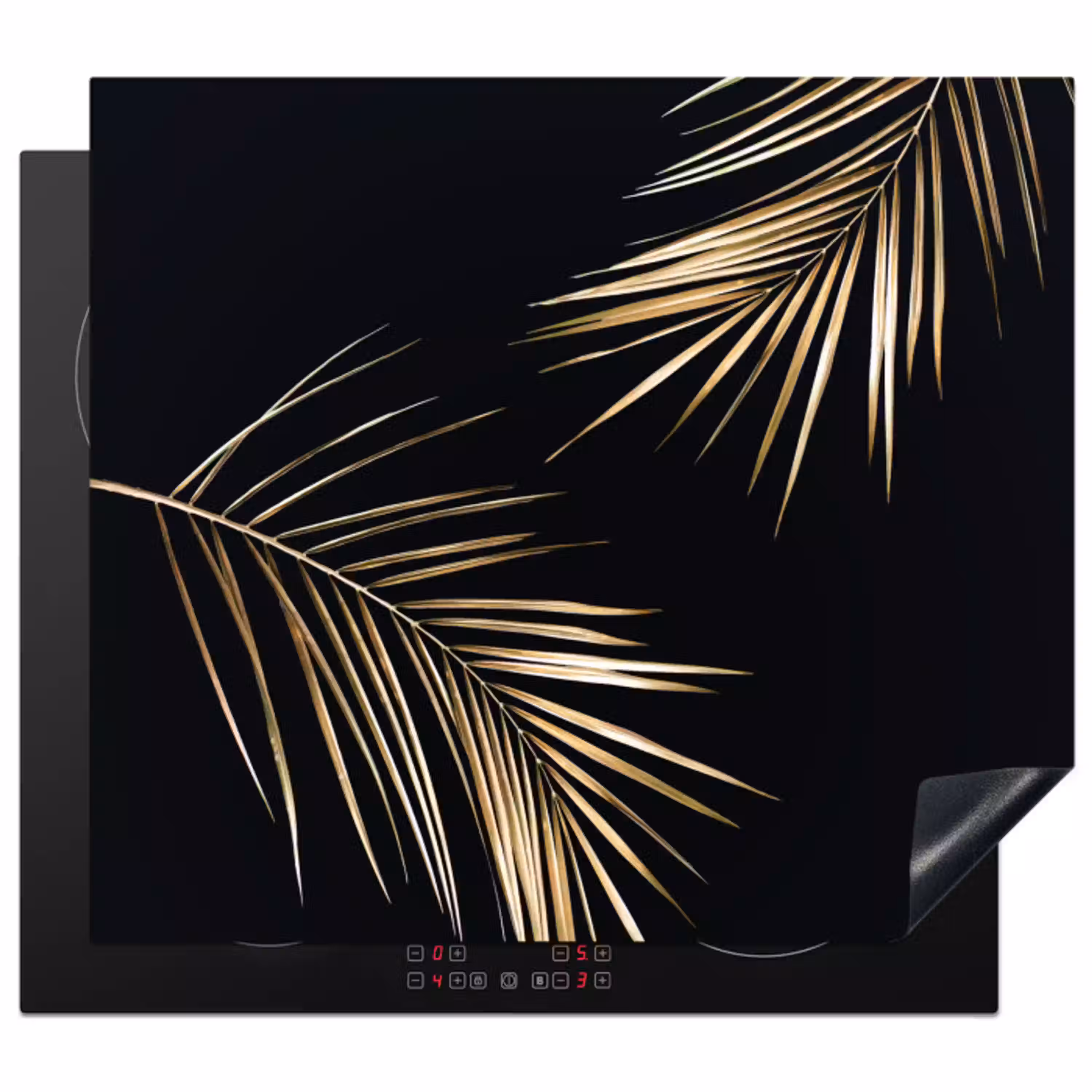 Gouden Elegantie van de Tropen Inductie beschermer vinyl 3mm middel -3d