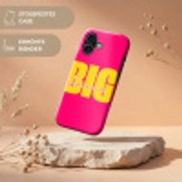 Dream big - Roze - Geel - Minimalistisch Toughcase MagSafe Apple iPhone 17 klein -USP_RandenV_DE