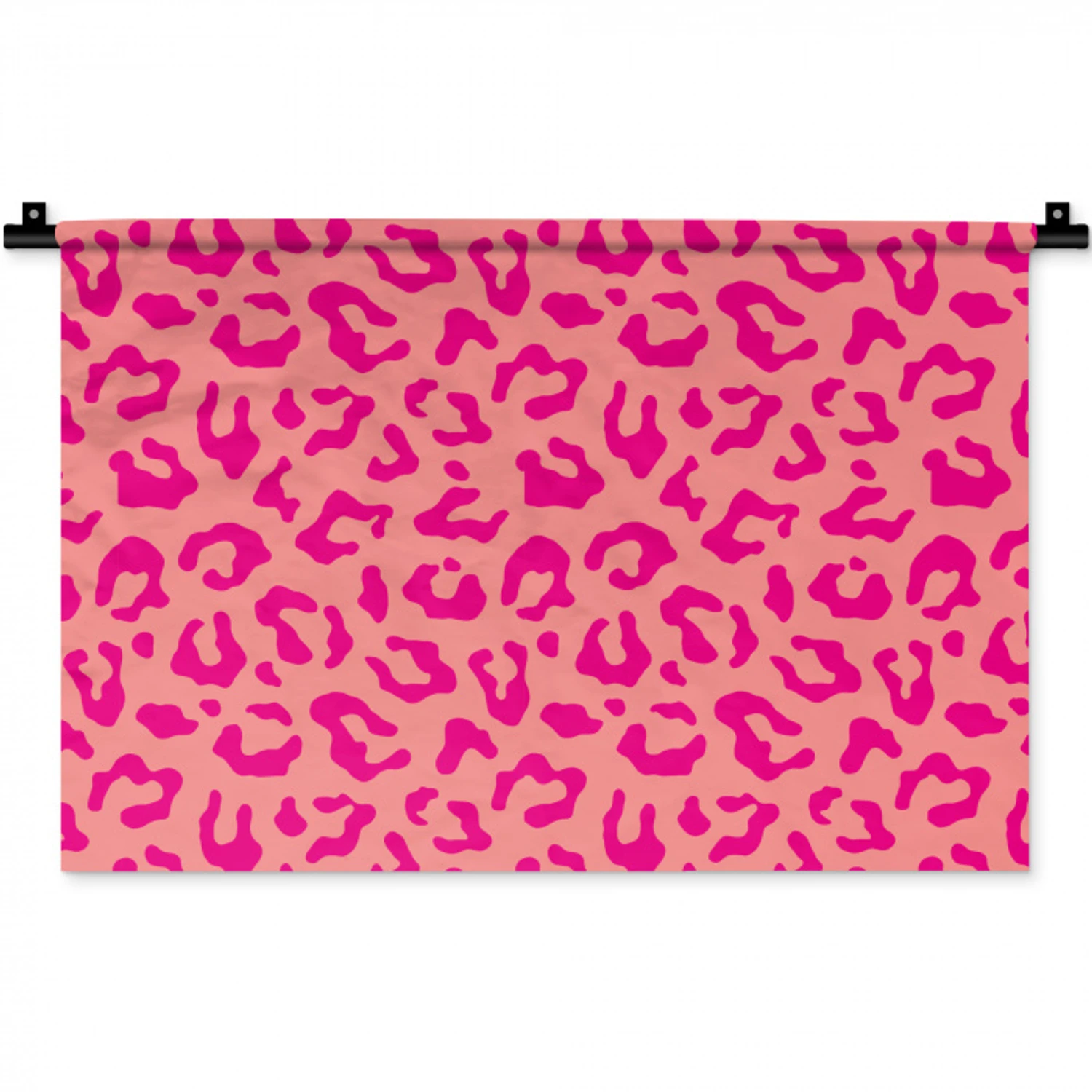 Panterprint - Roze - Dierenprint - Minimalistisch Wandkleed katoen klein -zz3d
