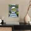 Doorkijk - Pad - Beton - Landschap poster papier klein -sfeer1