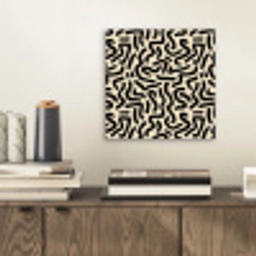 Abstract - Lijnen - Zwart aluminium wit klein 46 -sfeer1