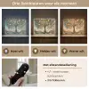 Levensboom - Boom - Abstract - Modern Light Box met batterij (Wandlamp) middel -USP_lichtkleurNL