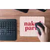 Tekst - Modern - Strepen muismat rubber klein -toetsenbord
