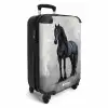 Statisch Portret van een Zwart Paard Koffer - NBS - Handbagage middel -productfoto_3d