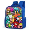 Monster met 1 Oog Kinderrugzak - Blauw middel -schuin
