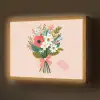Boeket - Strikje - Kaartje - Quote Light Box met batterij (Wandlamp) middel -z3d_website