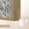 Zwart - Wit - Zebra - Patroon Light Box met batterij (Wandlamp) middel 907 -USP_websiteoplaadbaarNL