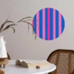 Modern - Optisch - Roze Wandcirkel behangsticker klein 186 -sfeer3