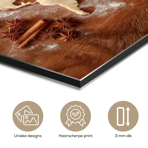 Wereldkaart - Koekjesdeeg - Warme baksfeer aluminium wit klein -closeup_NL
